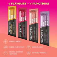 SaltWTR Summer Peach - Sugar-free Electrolytes, Gut Support Hydration - 8 Pack